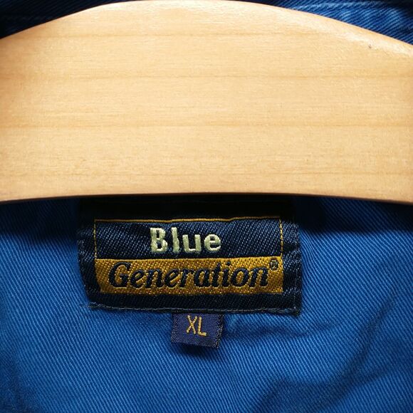 Blue Generation Men's Button-Down Shirt Blue XL Indianapolis Colts Embroidered - Picture 12 of 16